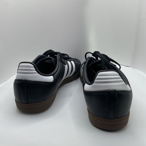 Adidas Samba Classic Black & White Leather Sneakers Mens Size 6.5 - Picture 3 of 5